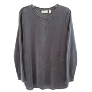 DENIM&CO TUNIC SZ M GRAY